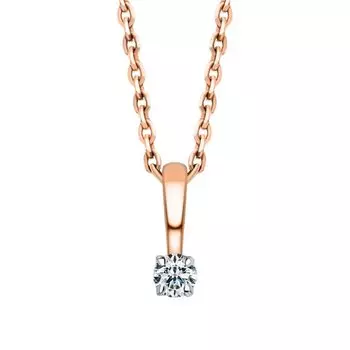 Золотая подвеска с бриллиантами природными