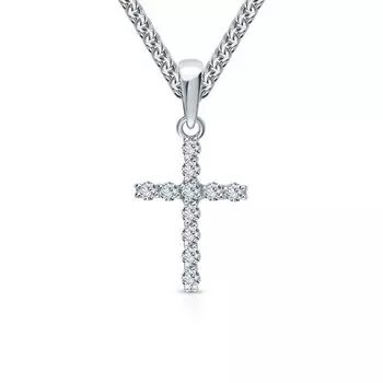 Золотая подвеска с бриллиантами природными