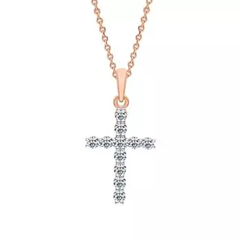 Золотая подвеска с бриллиантами природными