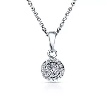 Золотая подвеска с бриллиантами природными