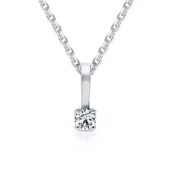 Золотая подвеска с бриллиантами природными