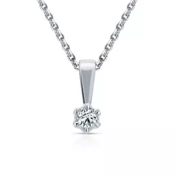 Золотая подвеска с бриллиантами природными