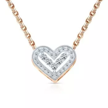 Золотая подвеска с бриллиантами природными