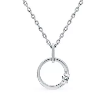 Золотая подвеска с бриллиантами природными