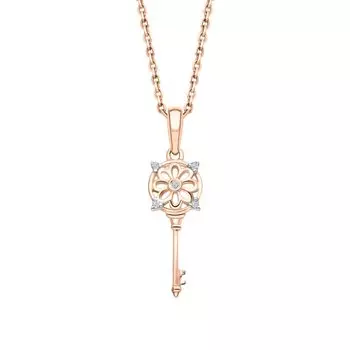 Золотая подвеска с бриллиантами природными