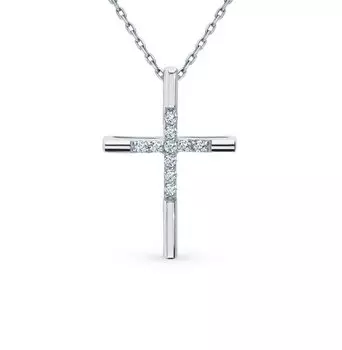 Золотая подвеска с бриллиантами природными