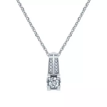 Золотая подвеска с бриллиантами природными