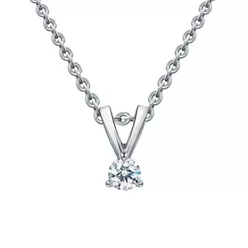 Золотая подвеска с бриллиантами природными