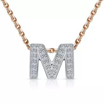 Золотая подвеска с бриллиантами природными