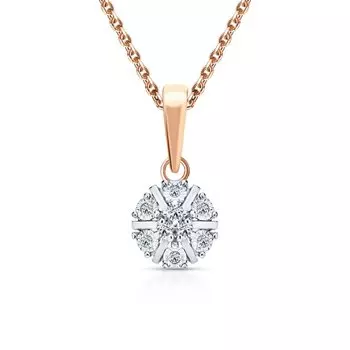 Золотая подвеска с бриллиантами природными