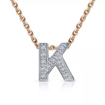 Золотая подвеска с бриллиантами природными