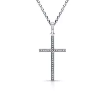 Золотая подвеска с бриллиантами природными