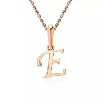 Золотая подвеска с бриллиантами природными