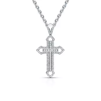 Золотая подвеска с бриллиантами природными