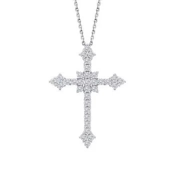 Золотая подвеска с бриллиантами природными