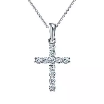 Золотая подвеска с бриллиантами природными