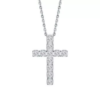 Золотая подвеска с бриллиантами природными