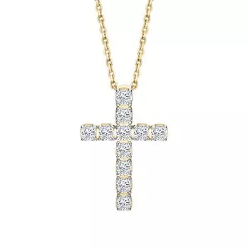 Золотая подвеска с бриллиантами природными