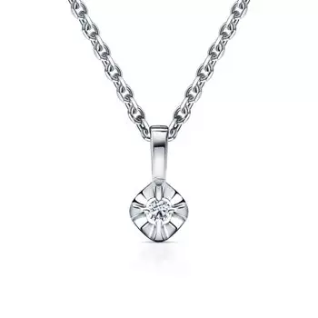 Золотая подвеска с бриллиантами природными