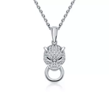 Золотая подвеска с бриллиантами природными