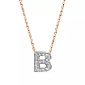 Золотая подвеска с бриллиантами природными