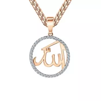 Золотая подвеска с бриллиантами природными