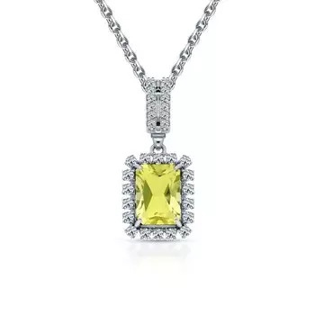 Золотая подвеска с бриллиантами природными, кварцами природными и сапфирами природными