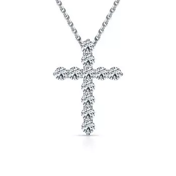 Золотая подвеска с бриллиантами выращенными