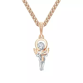 Золотая подвеска с бриллиантом