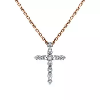 Золотая подвеска с фианитами