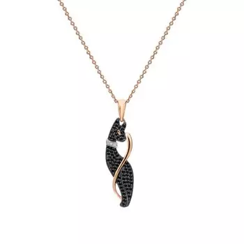 Золотая подвеска с фианитами