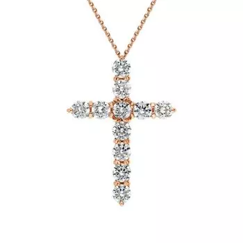 Золотая подвеска с фианитами