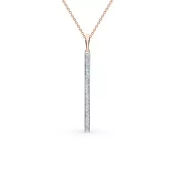 Золотая подвеска с фианитами