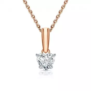 Золотая подвеска с фианитами