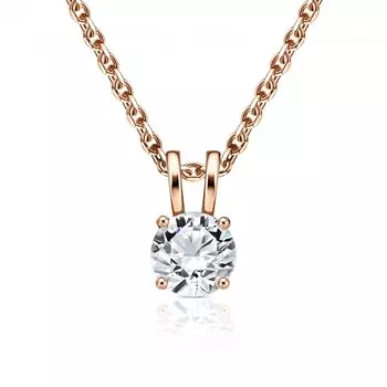 Золотая подвеска с фианитами