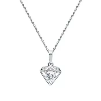 Золотая подвеска с фианитами