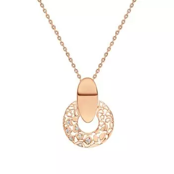 Золотая подвеска с фианитами