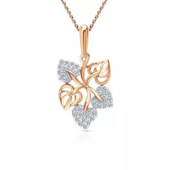 Золотая подвеска с фианитами