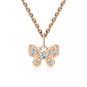 Золотая подвеска с фианитами