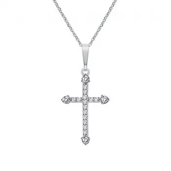 Золотая подвеска с фианитами