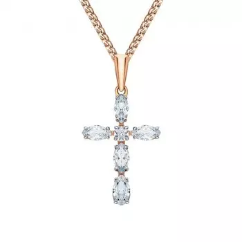 Золотая подвеска с фианитами