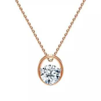 Золотая подвеска с фианитами