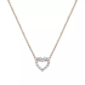 Золотая подвеска с фианитами