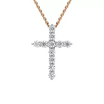 Золотая подвеска с фианитами