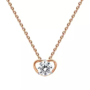 Золотая подвеска с фианитами