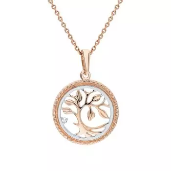 Золотая подвеска с фианитами