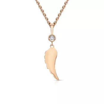 Золотая подвеска с фианитами