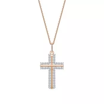 Золотая подвеска с фианитами