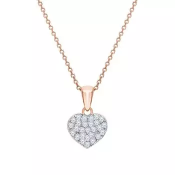 Золотая подвеска с фианитами