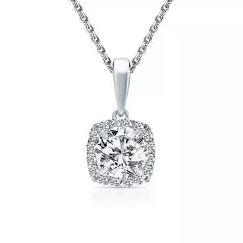 Золотая подвеска с фианитами